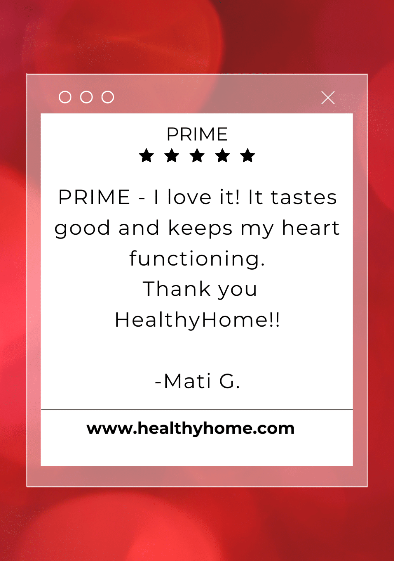 Prime Testimonial